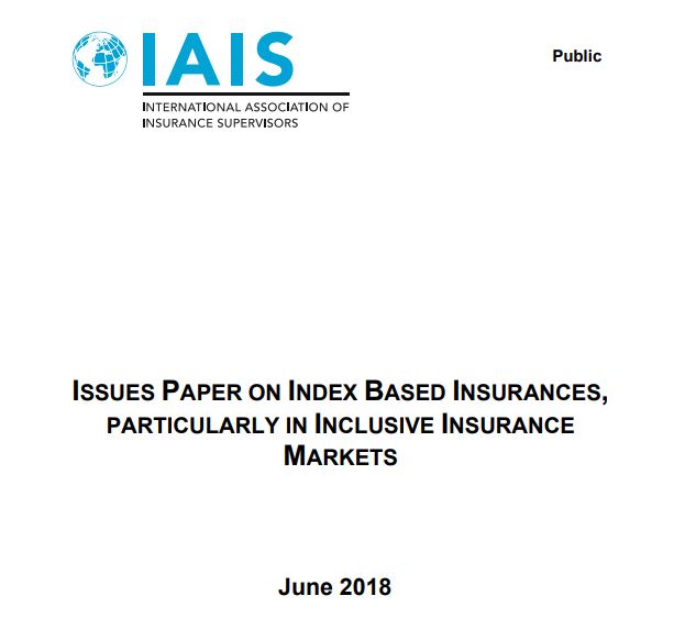 Issues Paper: Index based insurances, particularly in inclusive ...